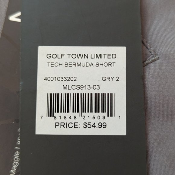MAGGIE LANE * BWNT* - Bermuda Golf Short - Grey - Size 2 - Picture 5 of 6